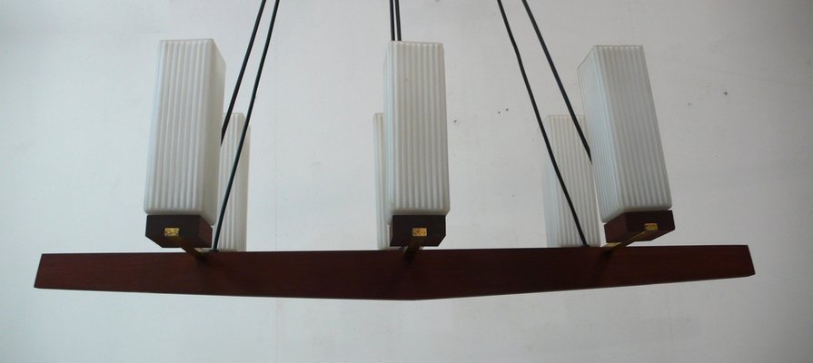 Vintage Teak Pendant Lamp, 1950s-HIZ-1740573