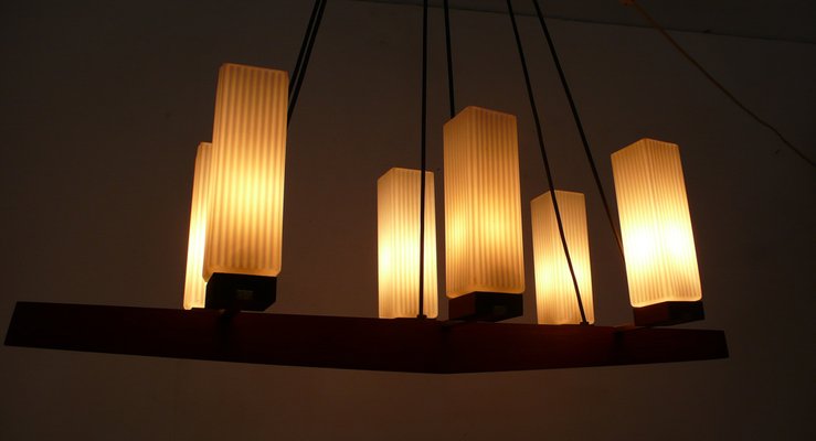 Vintage Teak Pendant Lamp, 1950s-HIZ-1740573