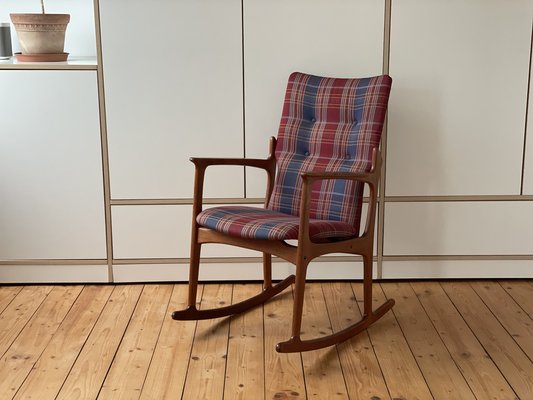 Vintage Teak Rocking Chair from Vamdrup, 1960s-WSA-1762444