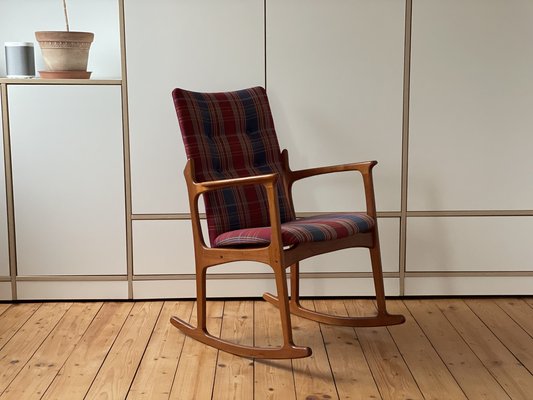 Vintage Teak Rocking Chair from Vamdrup, 1960s-WSA-1762444