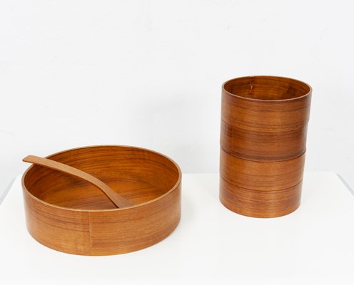 Vintage Teak Salad Serving Set, 1960s, Set of 6-GCG-714204