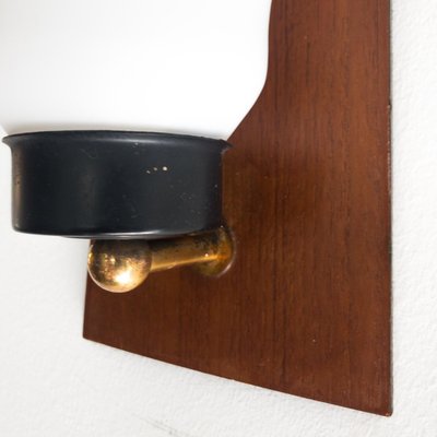 Vintage Teak Wall Light, Denmark, 1960s-UPW-865884