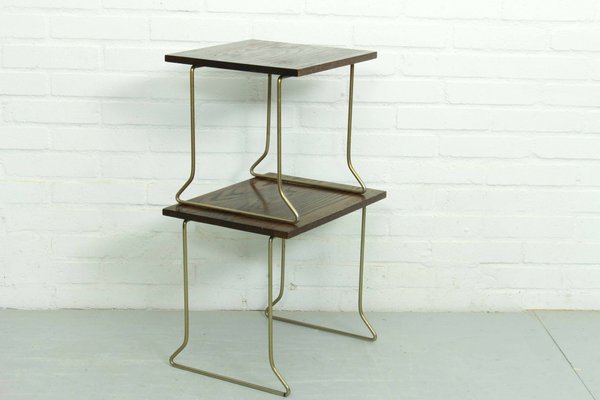 Vintage Teak Wooden Nesting Tables attributed to Brabantia, 1960s, Set of 2-ZA-1378531