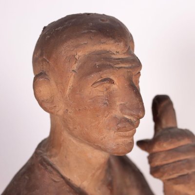 Vintage Terra Cotta Terracotta Statue-VMM-882789