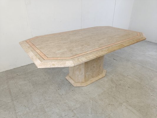 Vintage Tesselated Stone Dining Table by Maithland Smith, 1970s-IRH-1777969