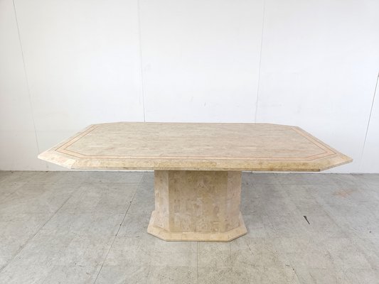 Vintage Tesselated Stone Dining Table by Maithland Smith, 1970s-IRH-1777969