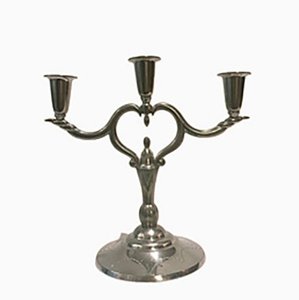 Vintage Three Armed Pewter Candleholder from L&L Svenskt Tenn, Sweden-JKV-1783120