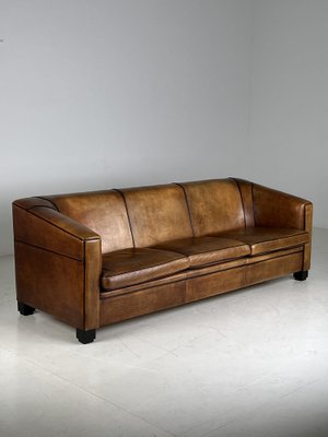 Vintage Three-Seater Sofa in Leather-OXF-1740047