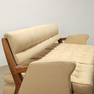 Vintage Three-Seater Sofa in Wood, 1950s-VMM-1730183