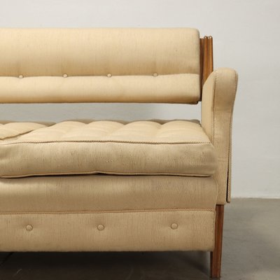 Vintage Three-Seater Sofa in Wood, 1950s-VMM-1730183