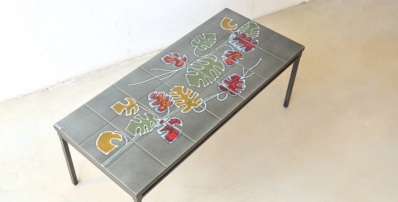 Vintage Tiled Coffee Table from Adri in the style of Vallauris-XKX-2034911