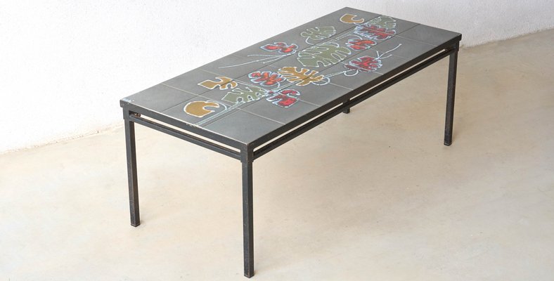 Vintage Tiled Coffee Table from Adri in the style of Vallauris-XKX-2034911