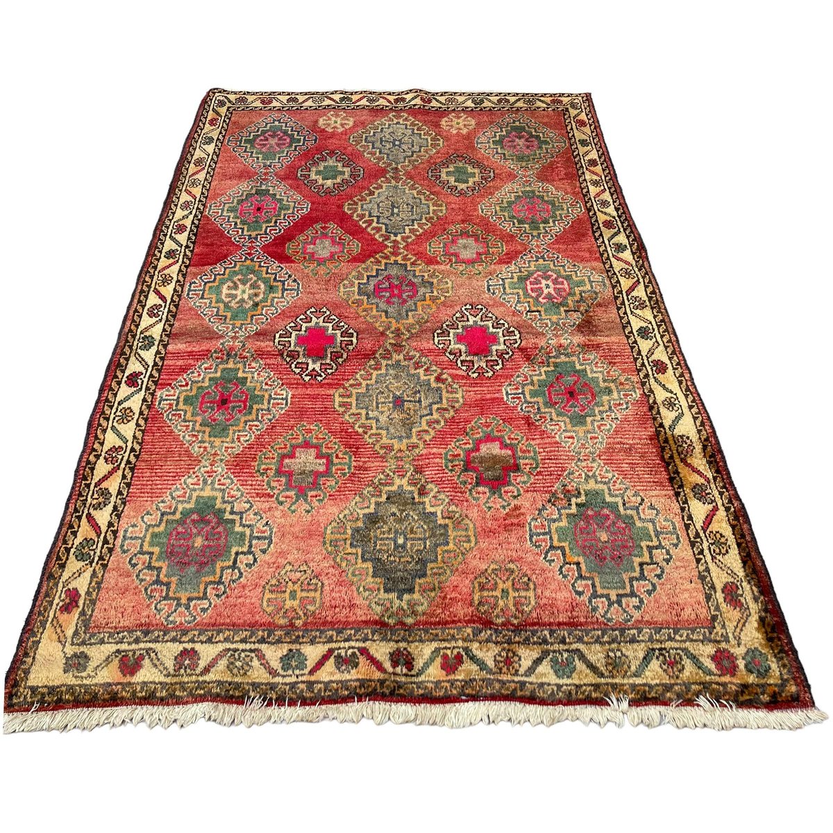 Vintage Traditional Kazak Design Rug, 1970s