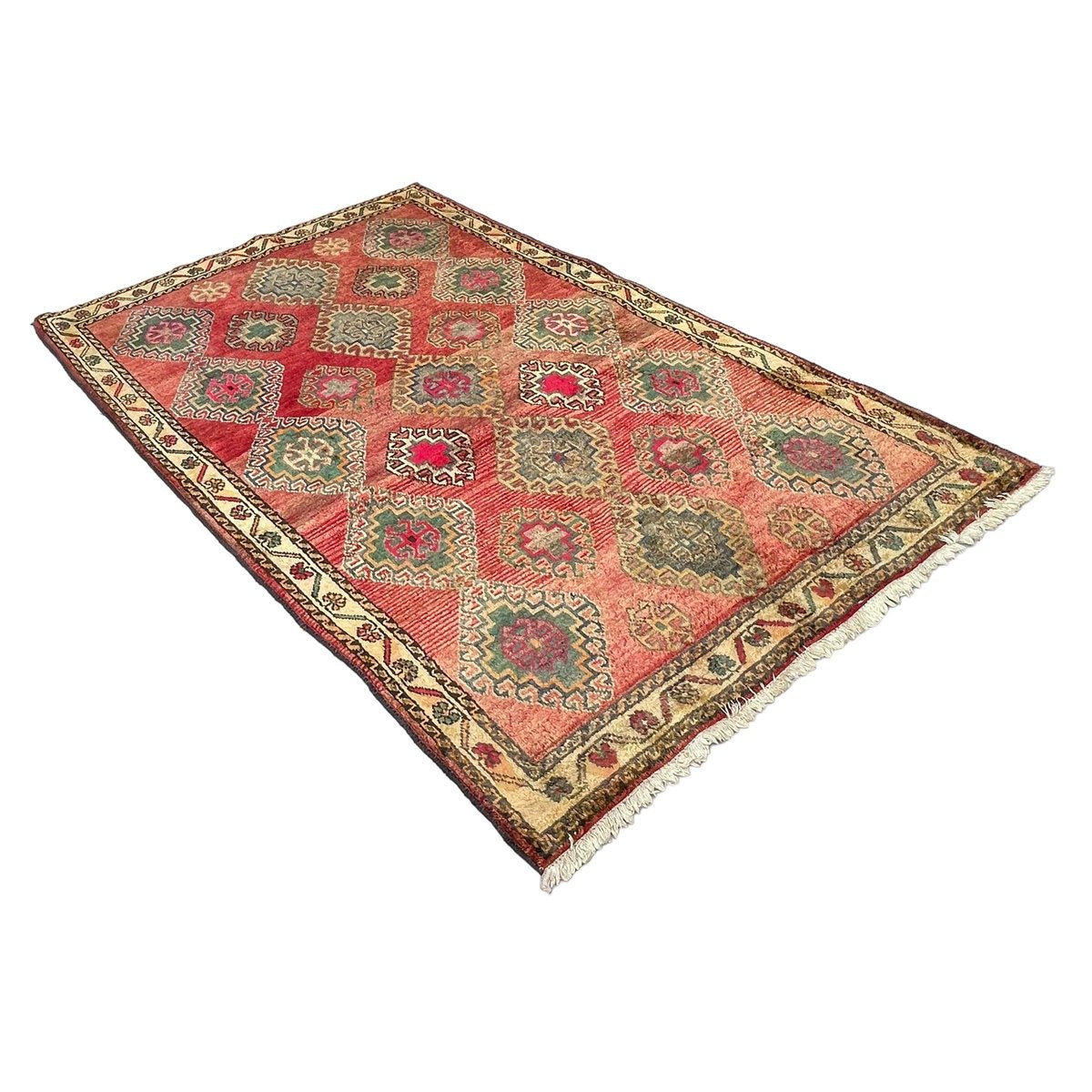 Vintage Traditional Kazak Design Rug, 1970s