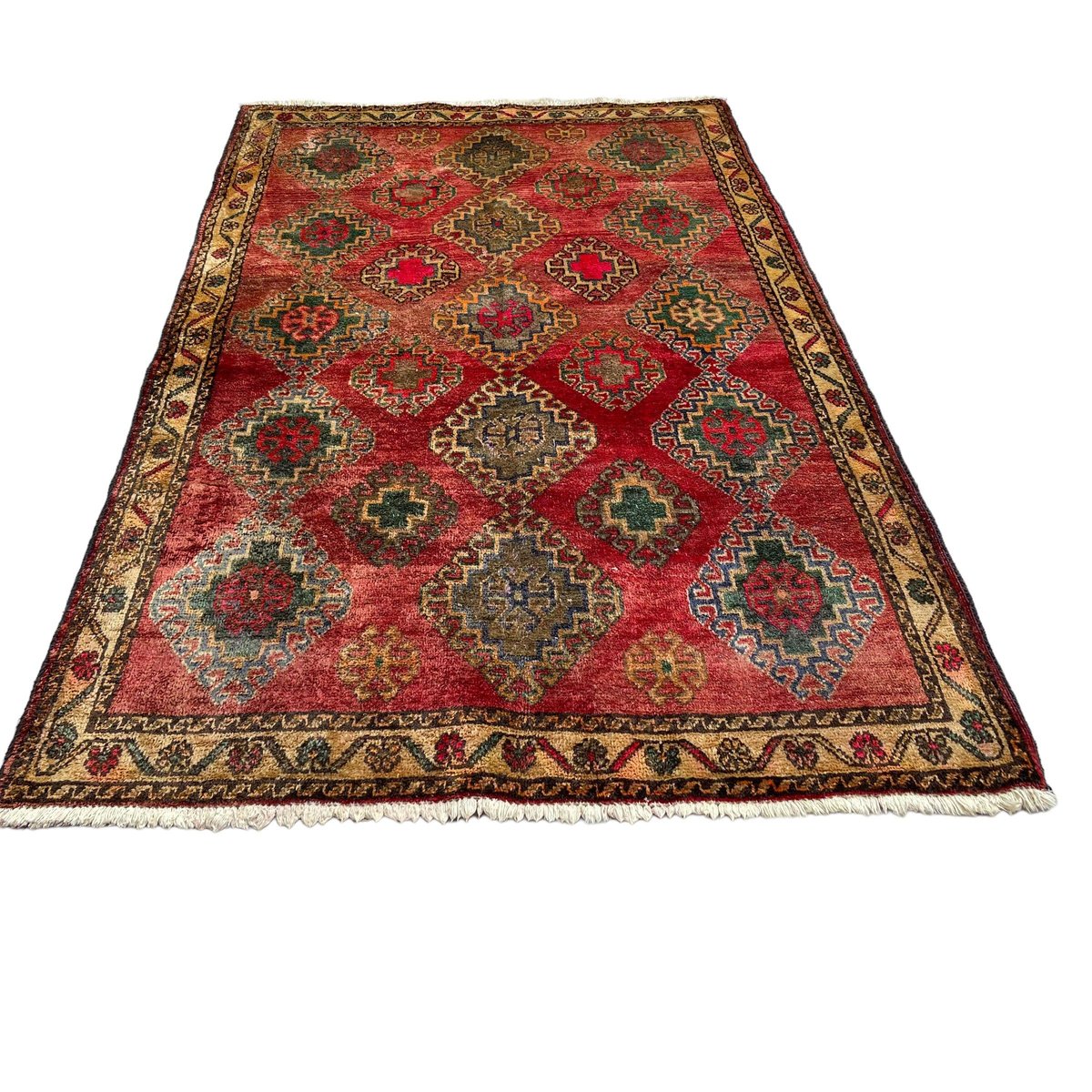 Vintage Traditional Kazak Design Rug, 1970s