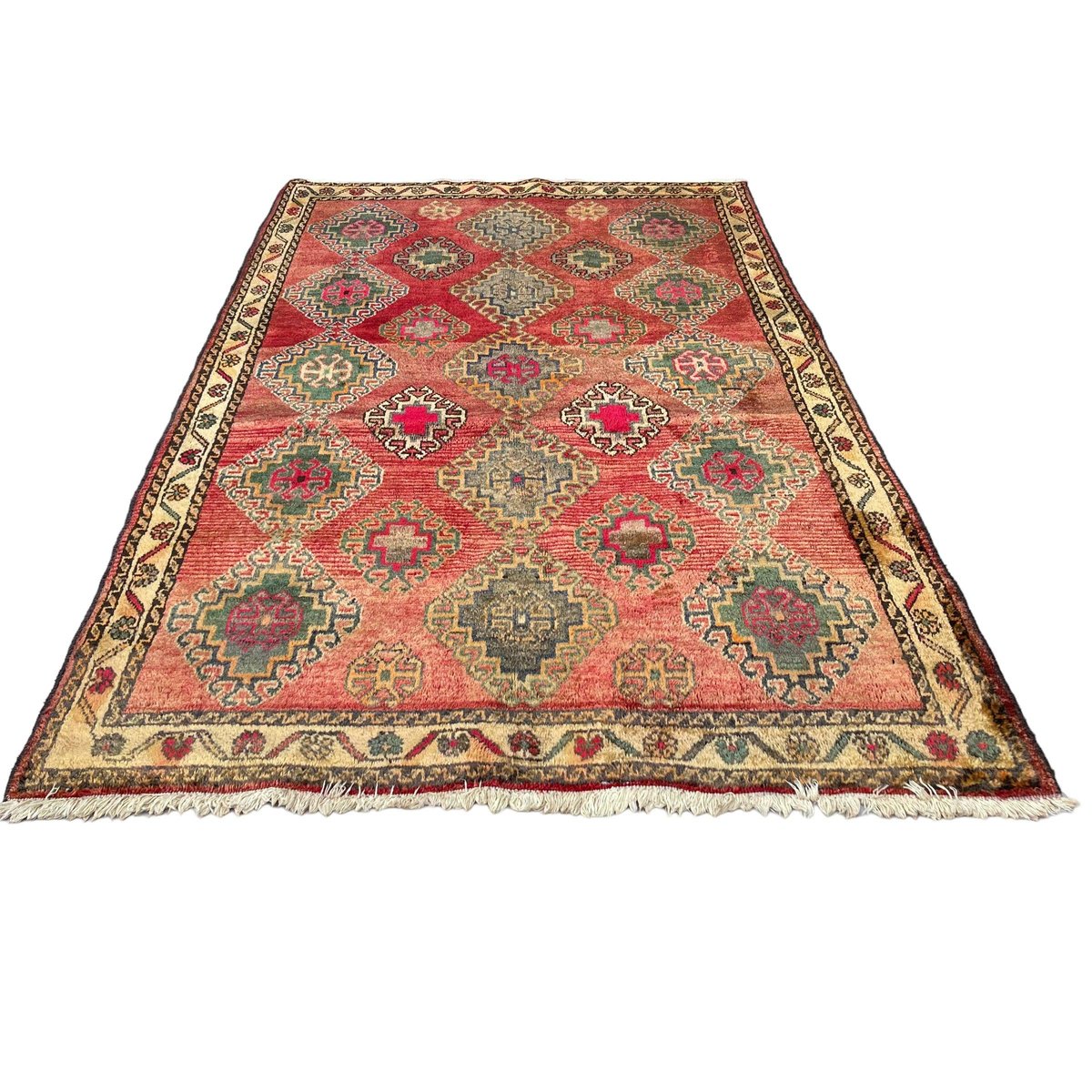 Vintage Traditional Kazak Design Rug, 1970s