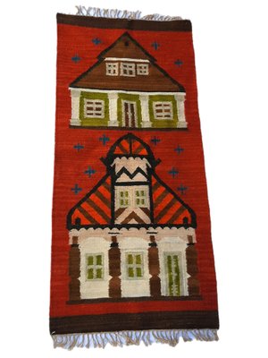 Vintage Traditional Kilim Rug from Poland Kamieniecki-TCS-1273982