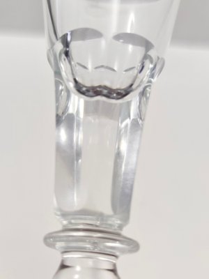 Vintage Transparent Crystal Flutes attributed to Baccarat, 1930s, Set of 2-JPQ-1820082