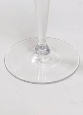 Vintage Transparent Crystal Flutes attributed to Baccarat, 1930s, Set of 2-JPQ-1820082