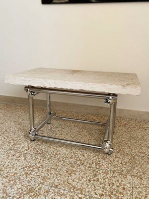 Vintage Travertine Coffee Table-OAQ-1425051