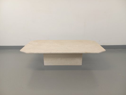 Vintage Travertine Coffee Table, 1980s-AHO-1805339