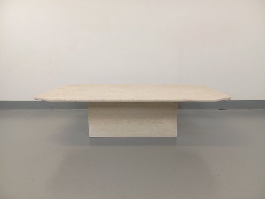 Vintage Travertine Coffee Table, 1980s-AHO-1805339