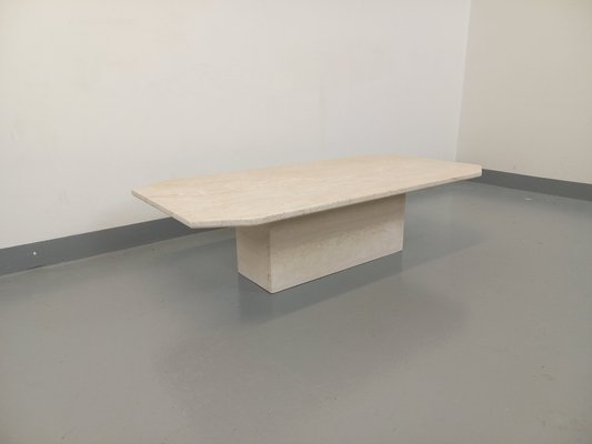 Vintage Travertine Coffee Table, 1980s-AHO-1805339