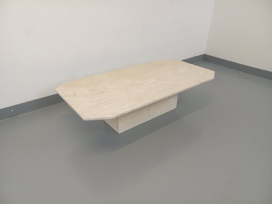 Vintage Travertine Coffee Table, 1980s-AHO-1805339