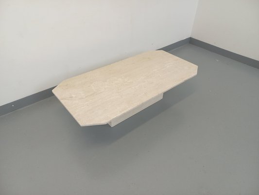 Vintage Travertine Coffee Table, 1980s-AHO-1805339