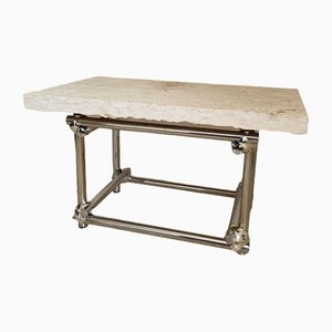 Vintage Travertine Coffee Table-OAQ-1425051