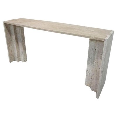 Vintage Travertine Console, Italy-FGA-1782272