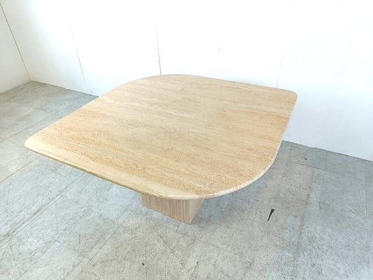 Vintage Travertine Dining Table, 1970s-IRH-1736738