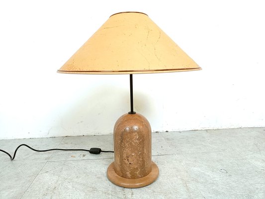 Vintage Travertine Table Lamp, 1970s-IRH-1816857