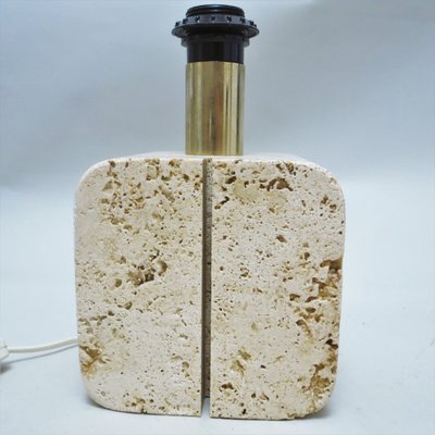 Vintage Travertine Table Lamp from Fratelli Mannelli-MA-1290624