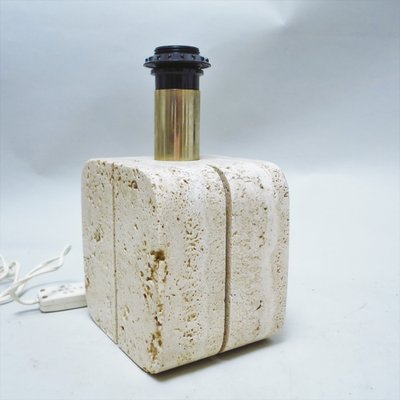 Vintage Travertine Table Lamp from Fratelli Mannelli-MA-1290624