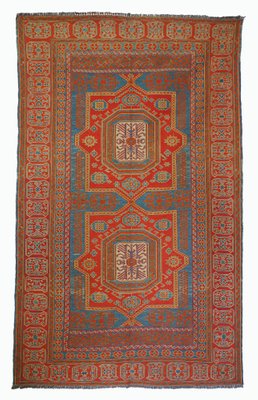 Vintage Tribal Nomadic Caucasian Sumakh Kilim Rug, 1950s-UZN-1393449