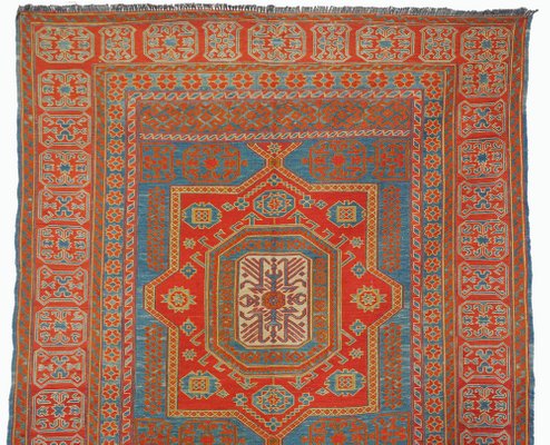 Vintage Tribal Nomadic Caucasian Sumakh Kilim Rug, 1950s-UZN-1393449