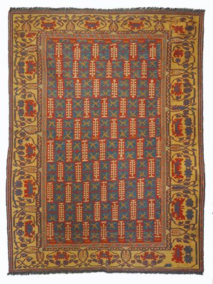 Vintage Tribal Nomadic Sumakh Kilim Rug, 1950s-UZN-1393444