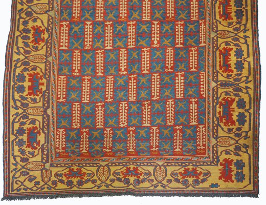 Vintage Tribal Nomadic Sumakh Kilim Rug, 1950s-UZN-1393444