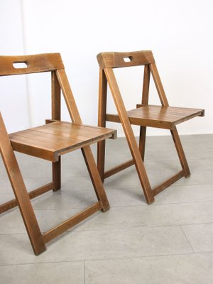 Vintage Trieste Folding Chairs attributed to Aldo Jacober, 1960s, Set of 2-HGJ-1438584