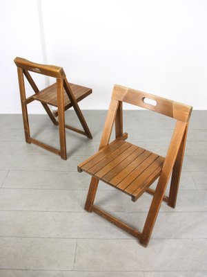 Vintage Trieste Folding Chairs attributed to Aldo Jacober, 1960s, Set of 2-HGJ-1438584