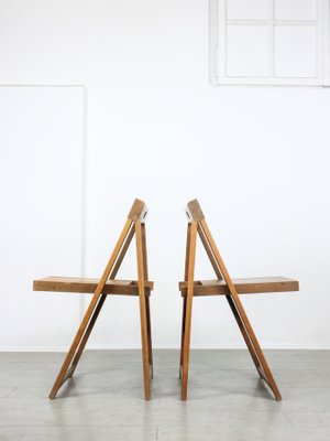 Vintage Trieste Folding Chairs attributed to Aldo Jacober, 1960s, Set of 2-HGJ-1438584