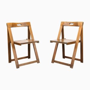 Vintage Trieste Folding Chairs attributed to Aldo Jacober, 1960s, Set of 2-HGJ-1438584