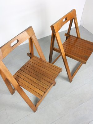 Vintage Trieste Folding Chairs by Aldo Jacober, Set of 2-HGJ-1251433