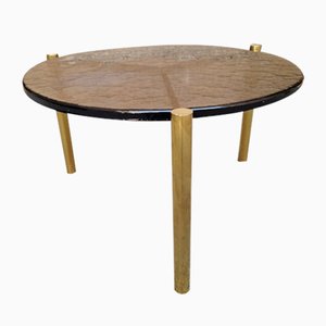 Vintage Tripod Brass Coffee Table-OHK-2020717