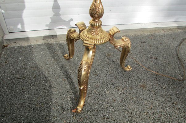 Vintage Tripod Bronze, Brass and Onyx Lamp, 1980s-RDN-1799224