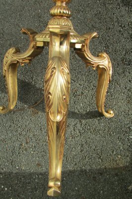 Vintage Tripod Bronze, Brass and Onyx Lamp, 1980s-RDN-1799224