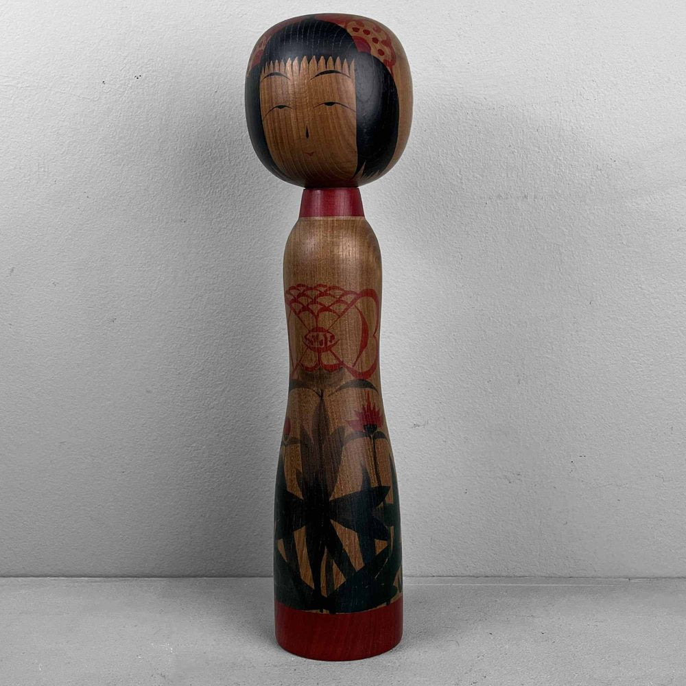 Vintage Tsugaru Family Kokeshi Figurine by Isao Honda, 1950s