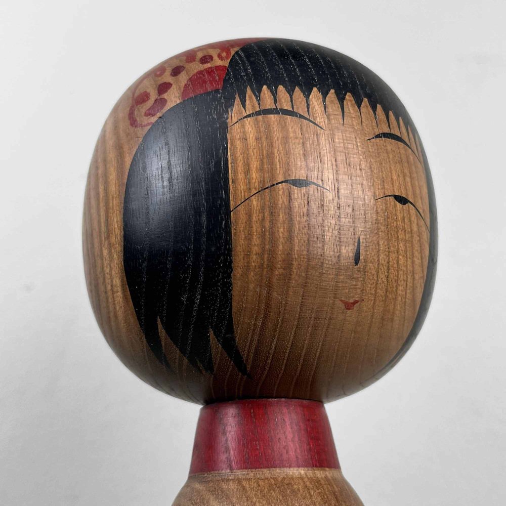 Vintage Tsugaru Family Kokeshi Figurine by Isao Honda, 1950s