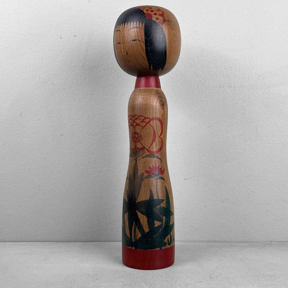 Vintage Tsugaru Family Kokeshi Figurine by Isao Honda, 1950s